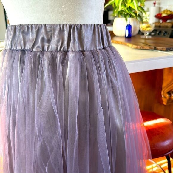 Midi Full Lavender TuTu Skirt - Picture 3 of 4